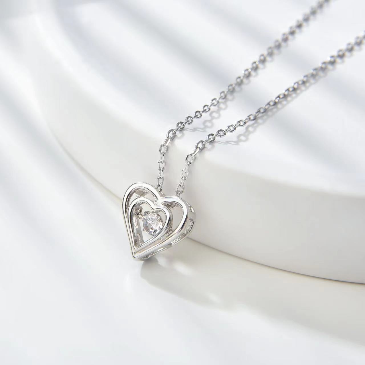 Number CF S925 Moissanite Necklace Earrings Engagement Wedding（43--80）
