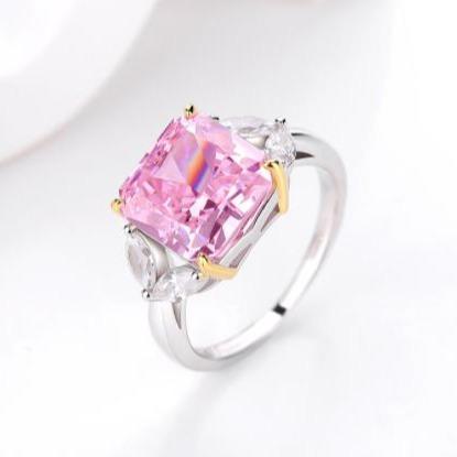 [Timeless]Number BJ Zircon Ring Necklace 925 Sterling Silver Engagement Wedding For Women (01-88)