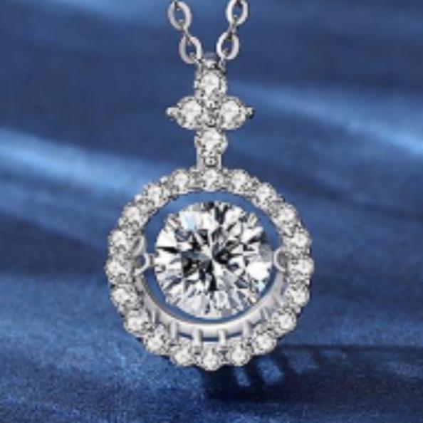 Number BH Moissanite Necklace Earring For Women Engagement (73-86)