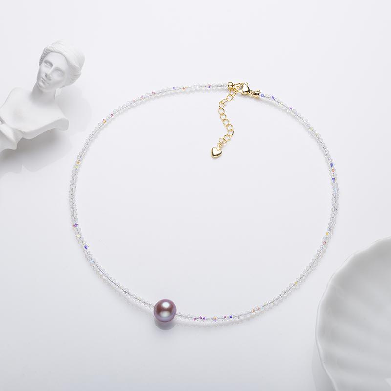 Number BW pearl bracelet earring necklace daily fashion accessory