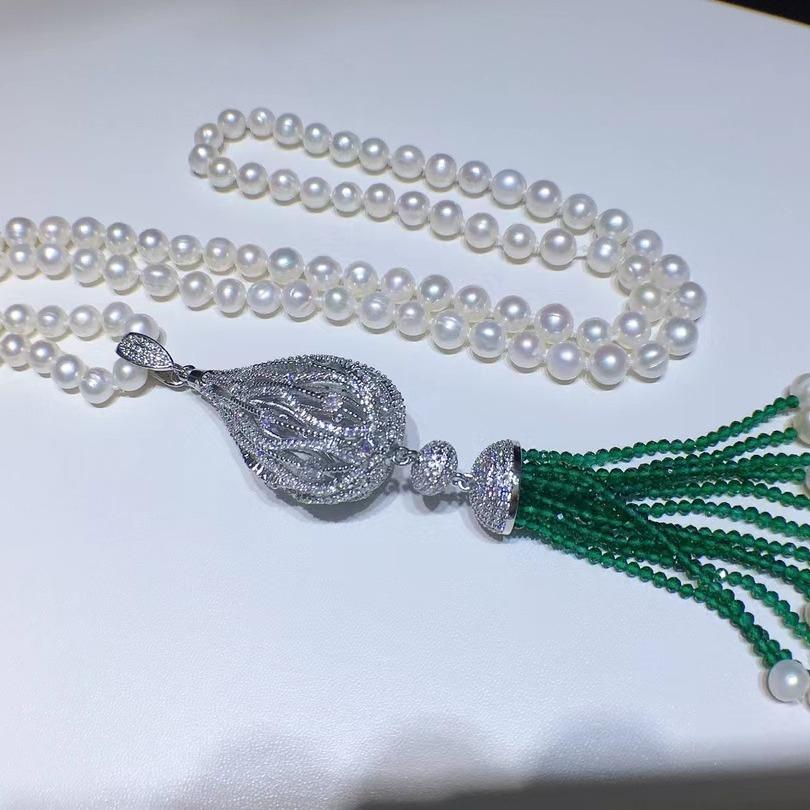 Number AA sweater pearl necklace Daily（according to your budget ）