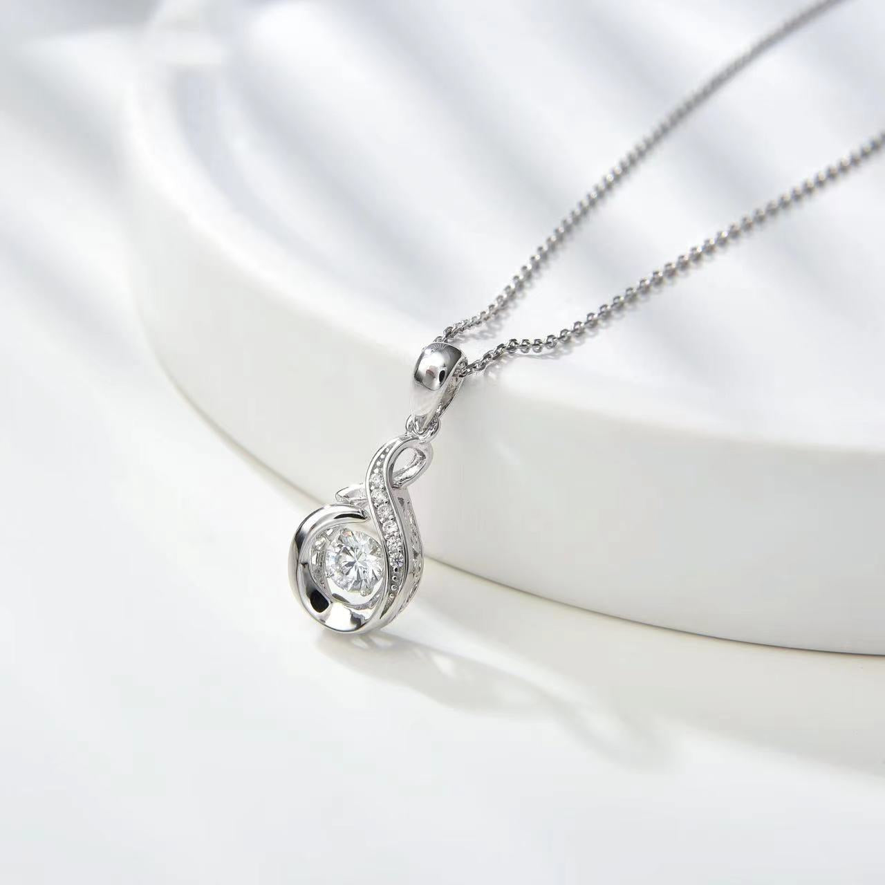 Number CF S925 Moissanite Necklace Earrings Engagement Wedding（43--80）