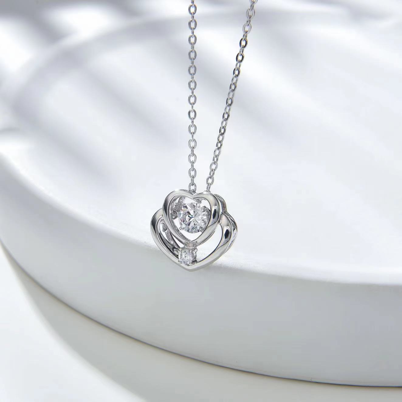 Number CF S925 Moissanite Necklace Earrings Engagement Wedding（43--80）