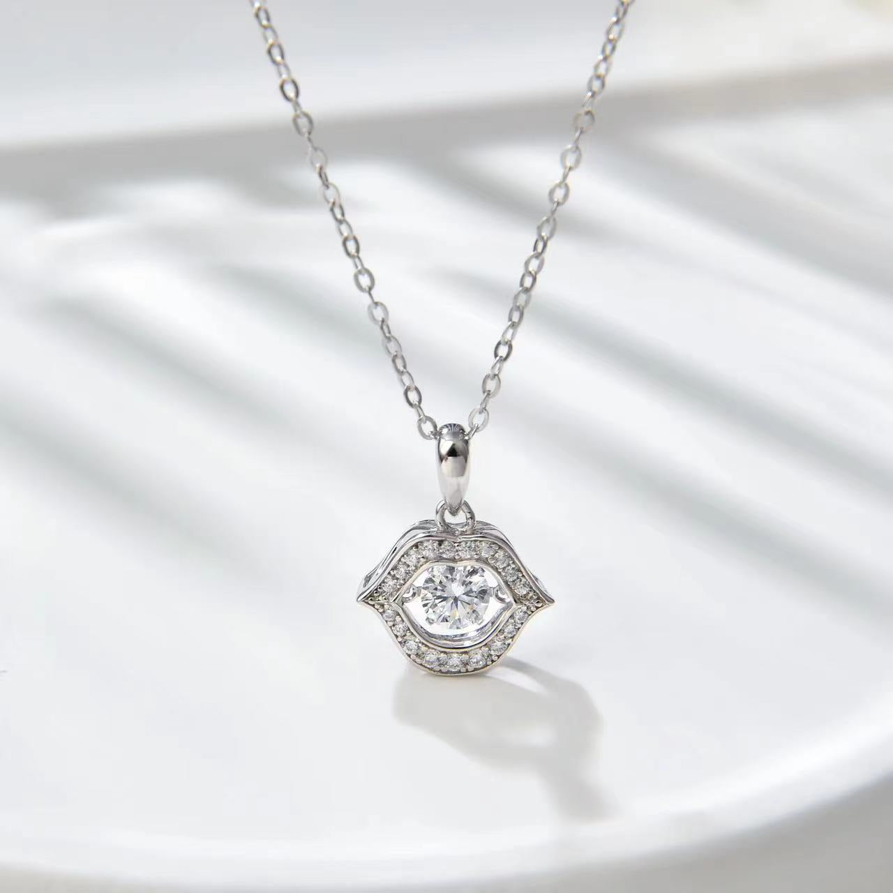 Number CF S925 Moissanite Necklace Earrings Engagement Wedding（43--80）