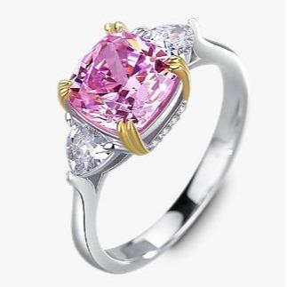 [Timeless]Number BJ Zircon Ring Necklace 925 Sterling Silver Engagement Wedding For Women (01-88)