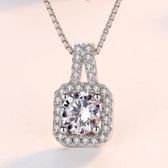 Number BH Moissanite Necklace Earring For Women Engagement (73-86)
