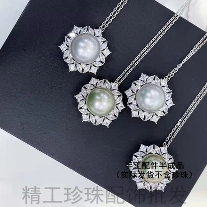 B46-1.【Customized】s925 sterling silver Jewelry customized accessories-Does not include pearls-No delivery for single shot