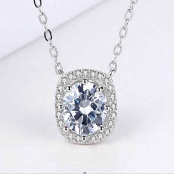 Number BH Moissanite Necklace Earring For Women Engagement (73-86)