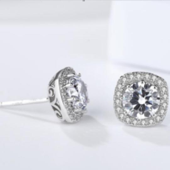 Number BH Moissanite Necklace Earring For Women Engagement (73-86)