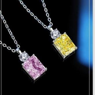 [Timeless]Number BJ Zircon Ring Necklace 925 Sterling Silver Engagement Wedding For Women (01-88)