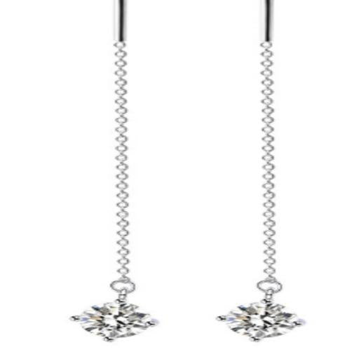 Number BH Moissanite Necklace Earring For Women Engagement (73-86)