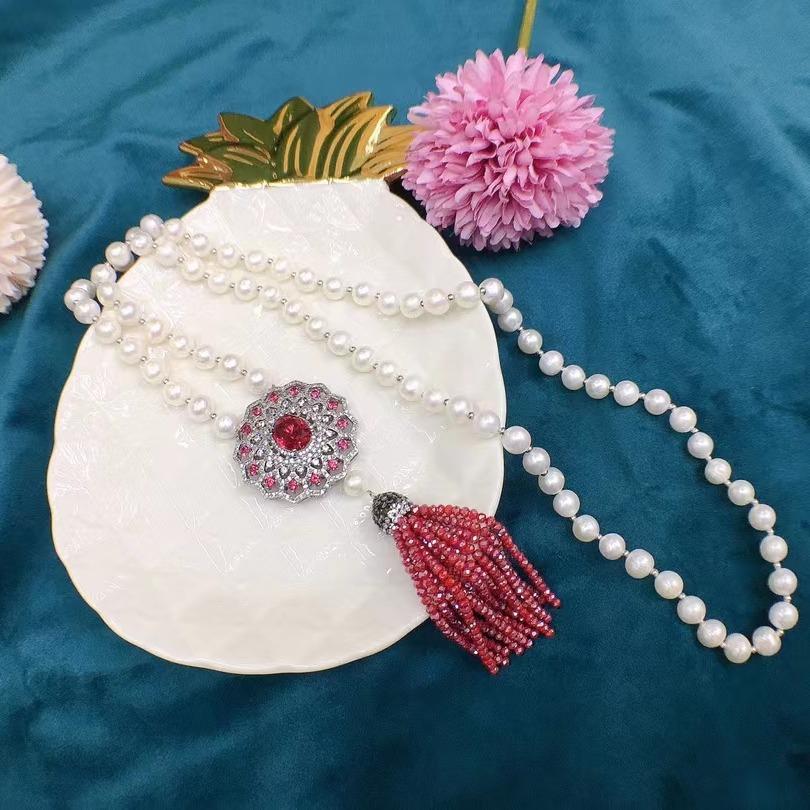 Number AA sweater pearl necklace Daily（according to your budget ）