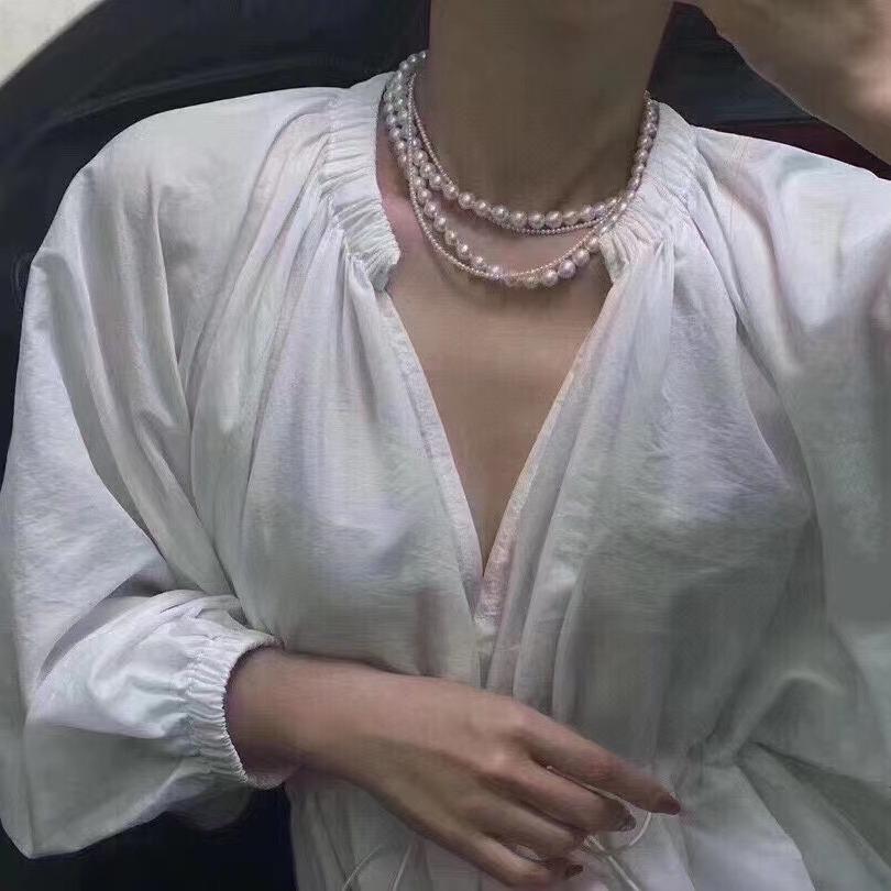 Number AA sweater pearl necklace Daily（according to your budget ）