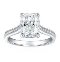 Number CH S925 Moissanite Ring Engagement Wedding Daily (01-97)