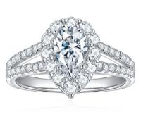 Number CH S925 Moissanite Ring Engagement Wedding Daily (01-97)