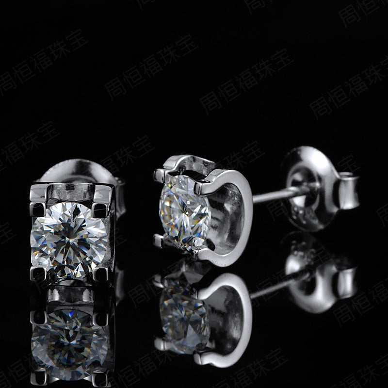 [Timeless]Moissanite 1Carat S925 Necklace Daily001