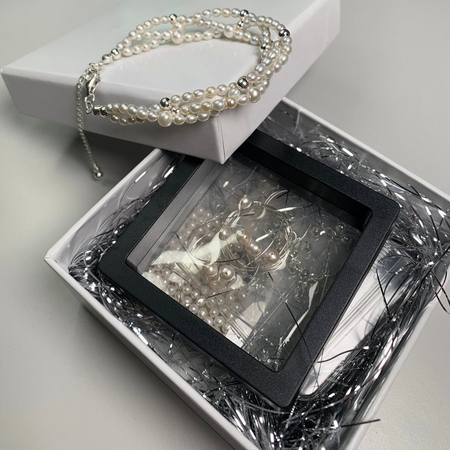 DIY18.Freshwater pearl 925 silver bracelet with the same style as the Beautiful Legend of Sicily