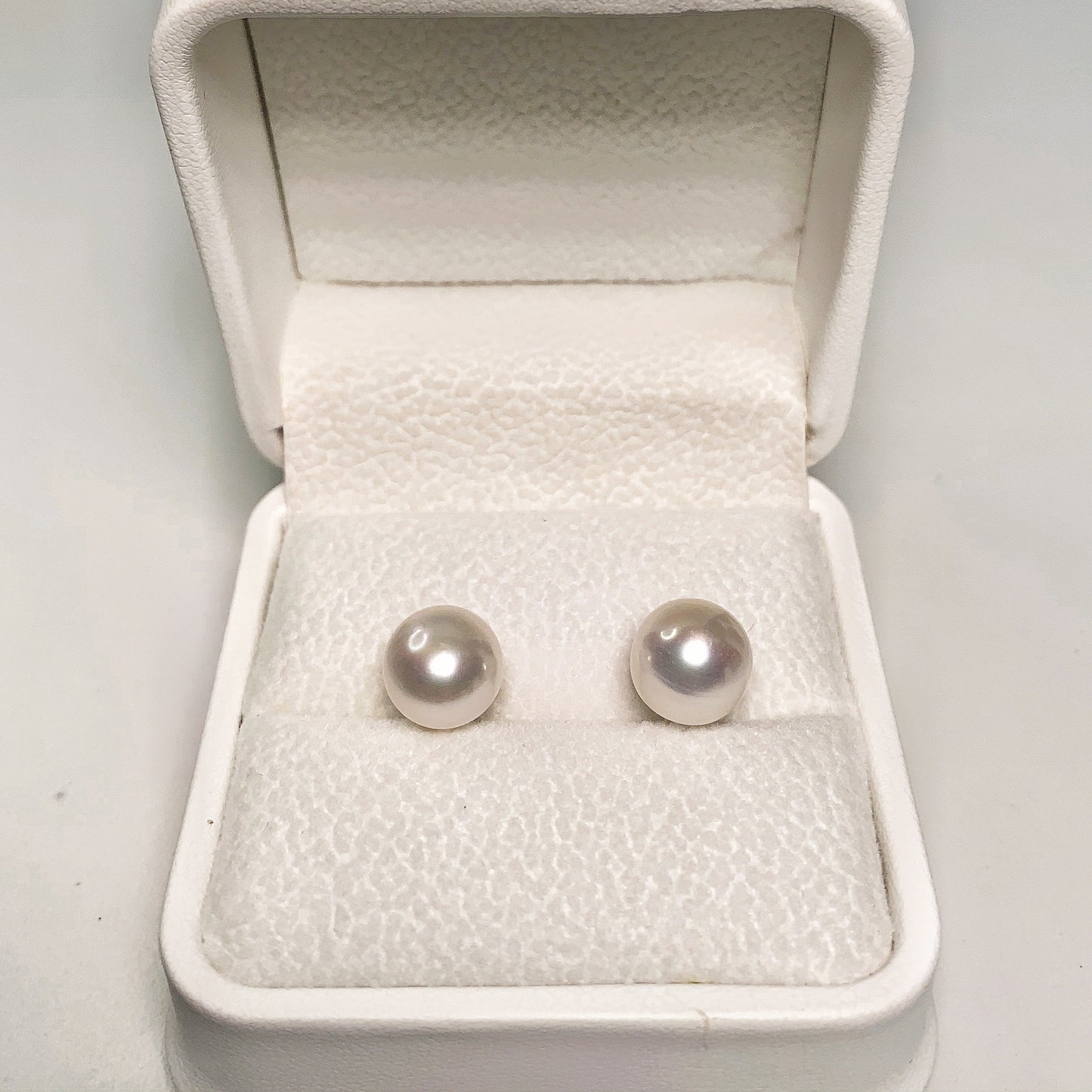 DIY2.Auroral fresh water steamed bread pearl 925 silver Ear stud(9-10mm )