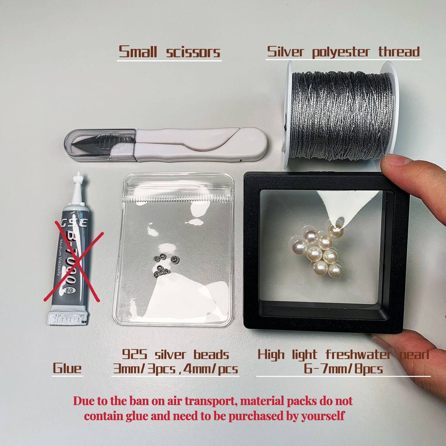 DIY4.Original hand-knitted S-shaped pearl bracelet