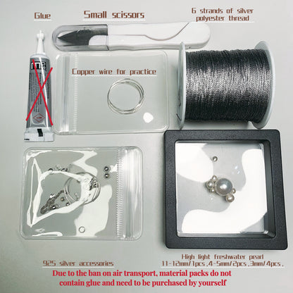 DIY14.Edison Fresh Water Pearl 925 Silver bracelet of Bright Galaxy