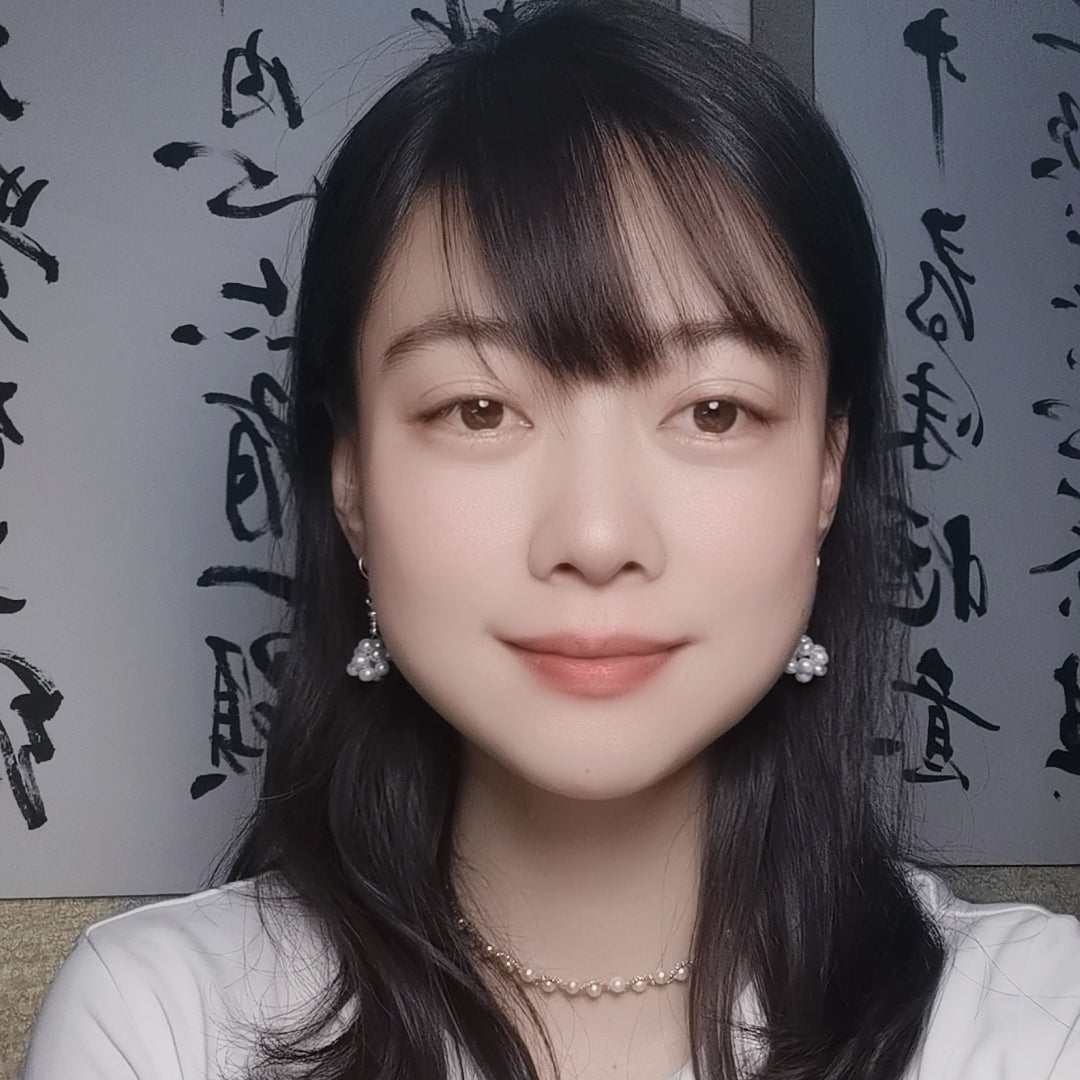 DIY5.Original hand-made small fresh pearl flower earrings